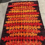Large Vintage Scandinavian Space Age Wool Rug Circa 1970