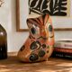 Painted ceramic owl – Mexican craftsmanship from Tonalá