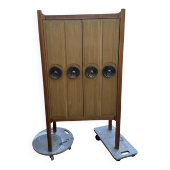 Mid-century modern bar cabinet by Sandor Bedecs, 1975