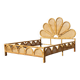 Rattan and bamboo bed Italy 1960