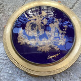 Poudrier illustré de limoges