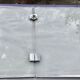 Chimney firewall 3 shutters glass brass nickeled 1930-1940s
