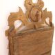 Miroir Louis XVI en bois doré 35x 65cm