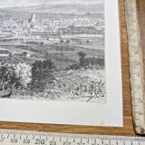 Vesoul, Haute-Saône, printed illustration from 1883.