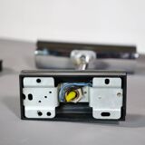 Luminaires murales space age en chrome pour le personnel, ensemble de 2, années 1970