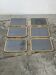 Set of 6 brass mirrors 70s