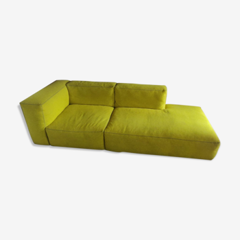 Yellow meridian sofa