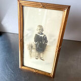 Antique Frame gilded wood measurements 24 cm x 13.5 cm
