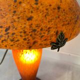 Vintage mushroom lamp in glass paste