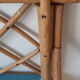 Blue rattan shelf
