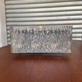 3 molded glass sconces 1950