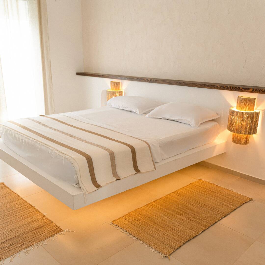 Vegetable fibre wall light - The Lalou