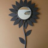 Metal flower mirror Chaty Vallauris, H 49.5 cm