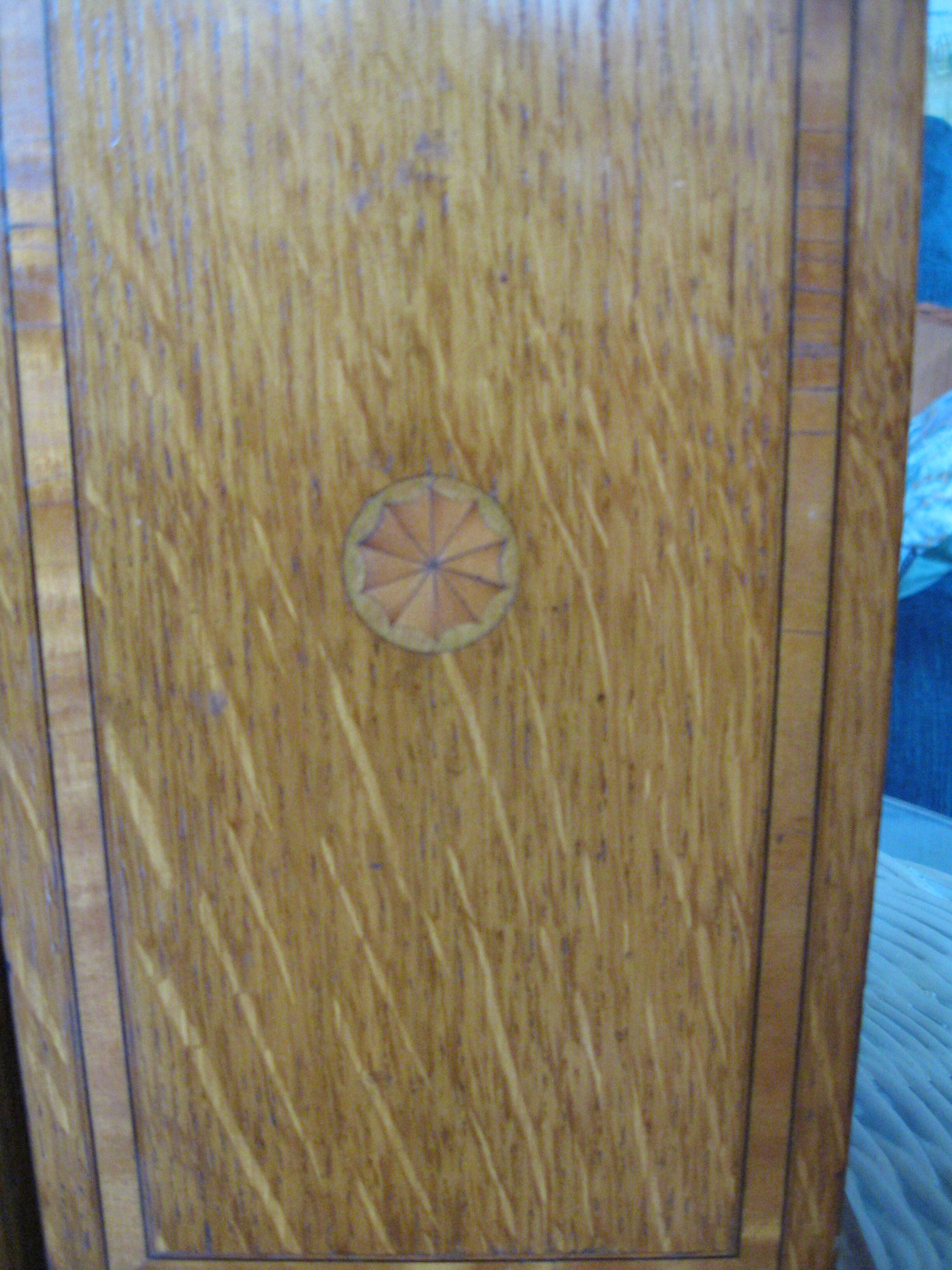 Edwardian Smoking Cabinet in Oak and Marquetry
