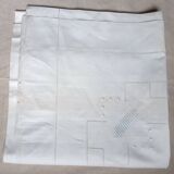 Drap et sa taie ajourés et brodés en coton pour une personne