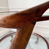 Cesare Lacca rolling coffee table service trolley