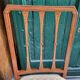 Serie de 4 chaises directoire en marqueterie et merisier