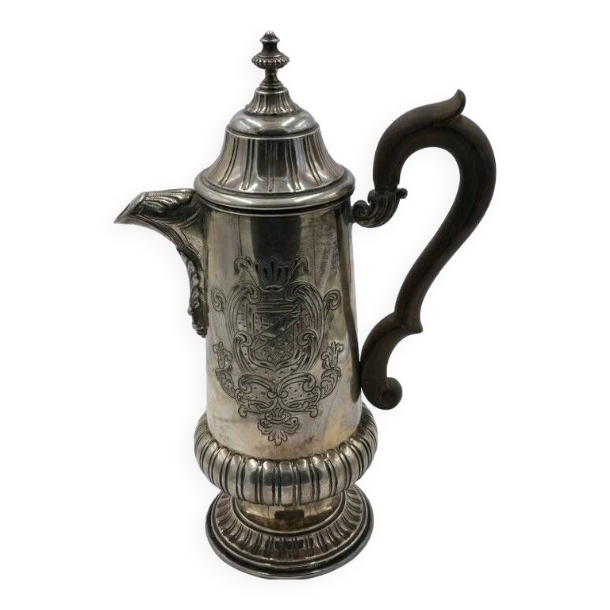 800 silver teapot Italian goldwork 1st half of the 20th century