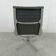 Fauteuil lounge Charles & Ray Eames EA124 en tissu noir, années 1970