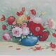 Aquarelle bouquet de fleurs signée Bessonnat