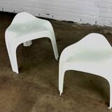 White Casalino stools, Casala — Alexander Begge