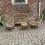 Salon de jardin en rotin