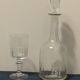 Old carafe with Baccarat 20th Mirabeau model cap
