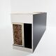 Leopard velvet mirror brass chrome sideboard Michel Pigneres 1969