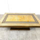Vintage brass coffee table by Rodolfo Dubarry, 1970s