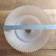 Bicolour glass bowl-shaped lampshade