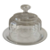 Beautiful cheese dome and its crystal tray