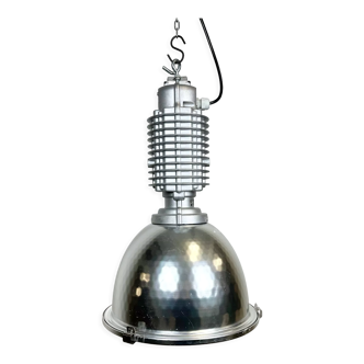 Industrial pendant lamp with glass cover by charles keller for zumtobel, 1990s