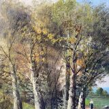 Paysage fin XIXE début XXÈME siècle