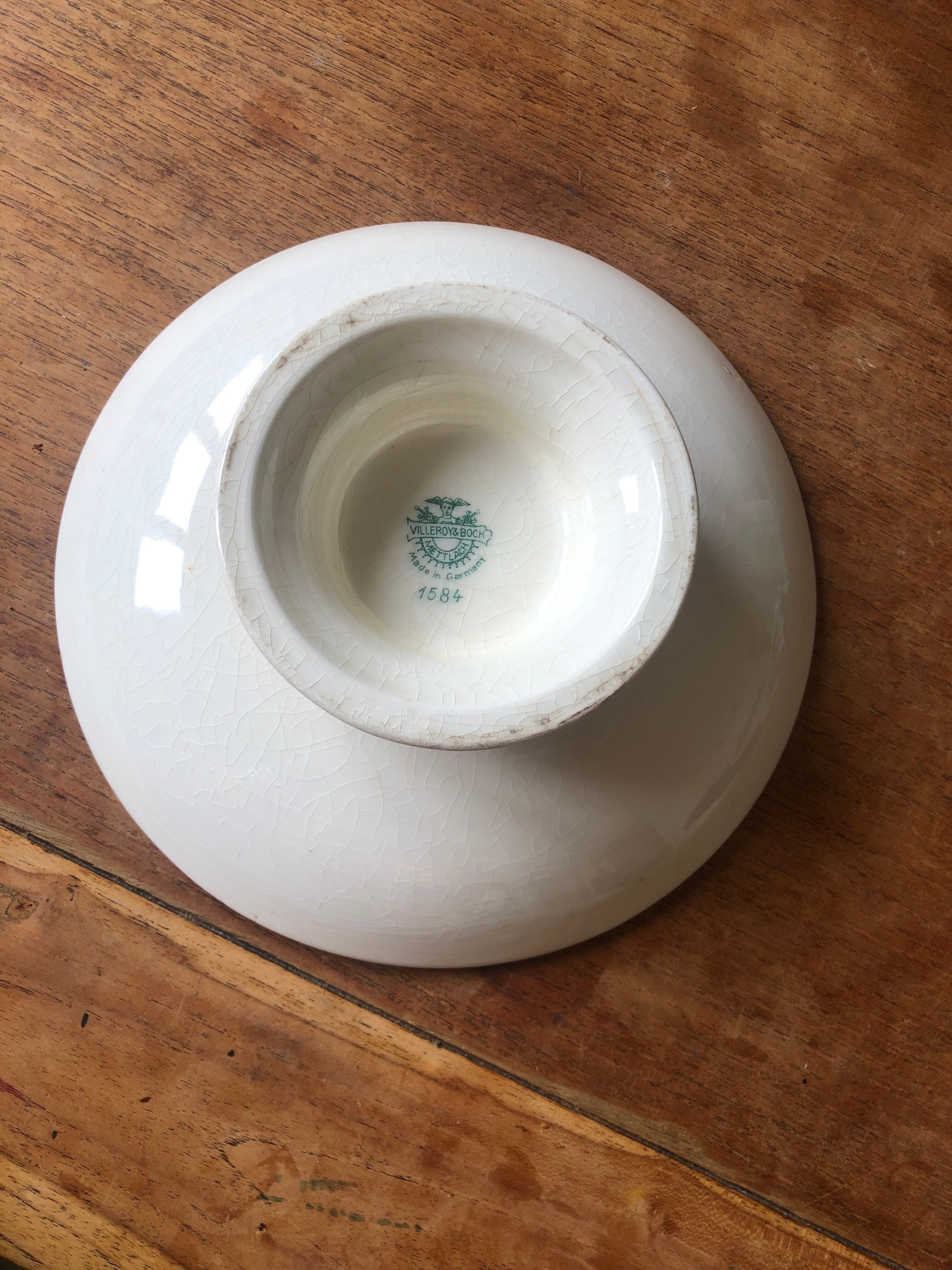 Dish Compotier ancien villeroy et boch 1584 floral decoration