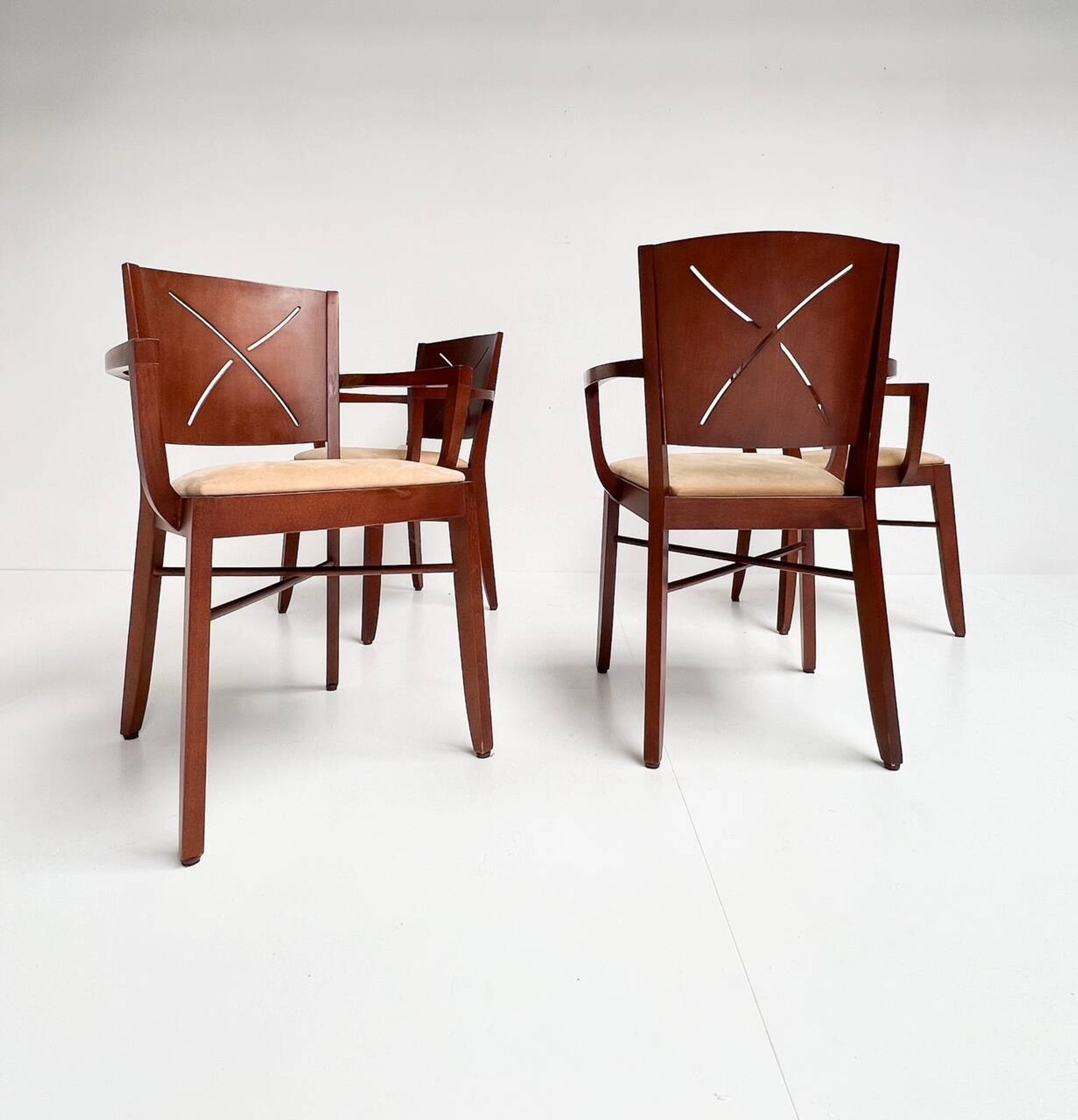 Ensemble de 4 chaises de salle à manger Andreu World, années 1960
