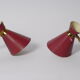 Pair diabolo bordeaux in dating from the 50s wall light