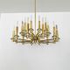 Brass Chandelier by Gaetano Sciolari