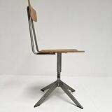 In height adjustable (desk) chair of Biofiz, 1960s