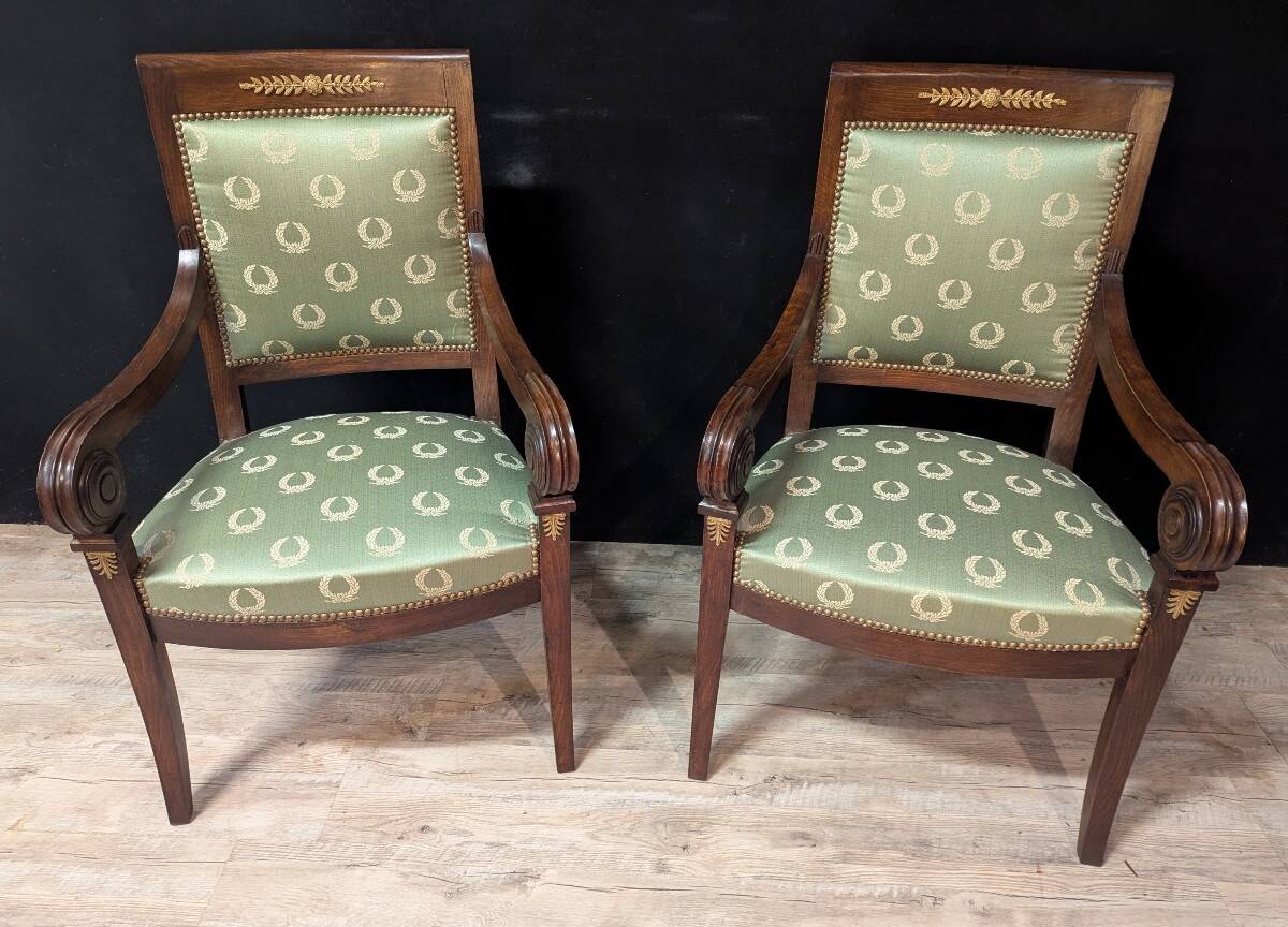 Pair of Empire armchairs