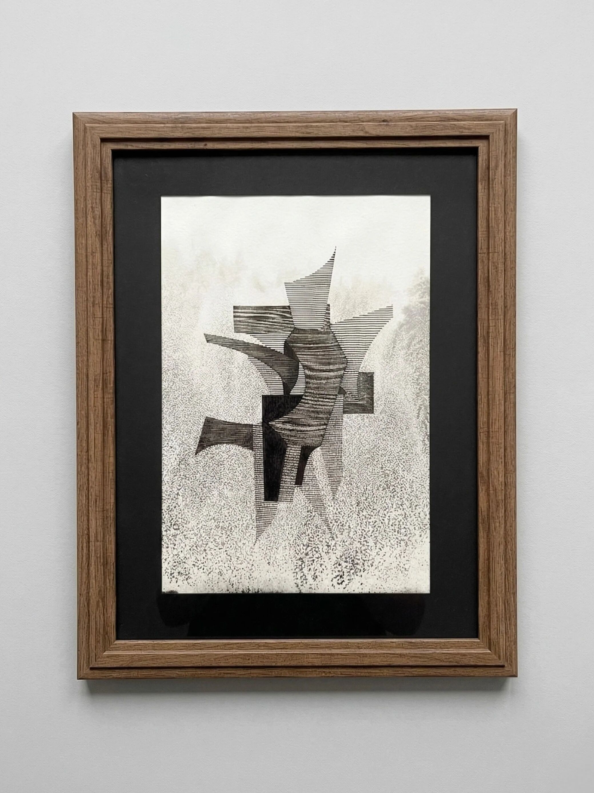Original work on paper framed, signed Eugène Eechaut, 1973