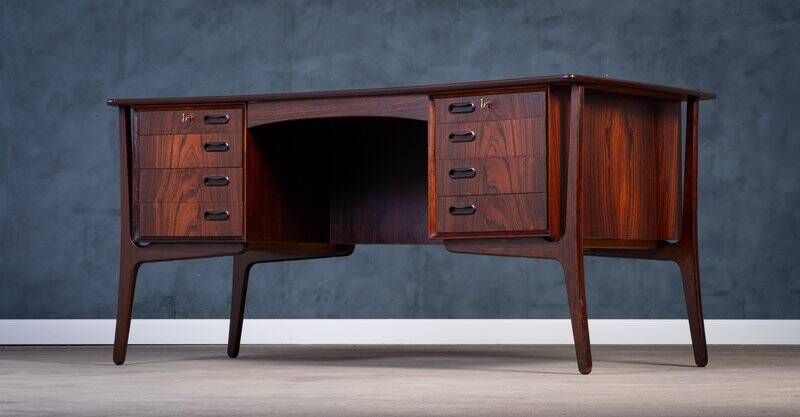 Vintage Desk in Rosewood by Svend Åge Madsen for HP Hansen, 1960s