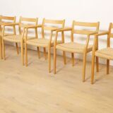 6 x dining chairs | Niels Otto Møller | Model 84 & 67 | Oak | Restored