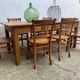 Old large farmhouse table bistro table solid oak Length 200 cm