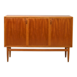 Scandinavian teak highboard with drawers