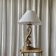 Lampe dauphin en bronze doré style Louis XV