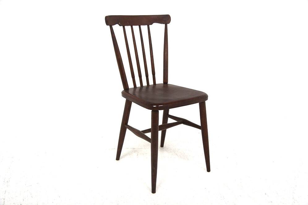 Chaise scandinave en hêtre, Suède, 1960