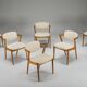 6 chaises en teck modèle 42 par Kai Kristiansen pour Schou Andersen, 1960