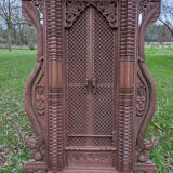 Vintage Wooden Newari Window From Nepal