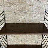 60s 70s oak string shelf module by Kajsa & Nils "Nisse" Strinning Sweden