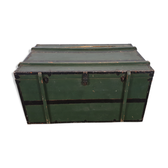 Old green trunk chest
